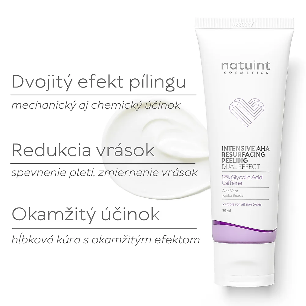 Natuint cosmetics - Hĺbkový píling s dvojitým účinkom Intensive AHA Resurfacing Peeling / Dual Effect