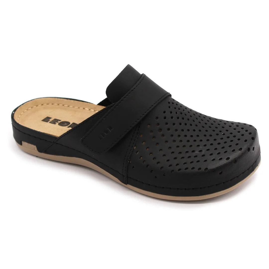 Leon 970 Dámska pracovná celokožená zdravotná obuv 40 - 26cm, ružová, 2,5 cm