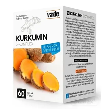 VIRDE KURKUMIN 3-KOMPLEX 1x60 cps, výživový doplnok