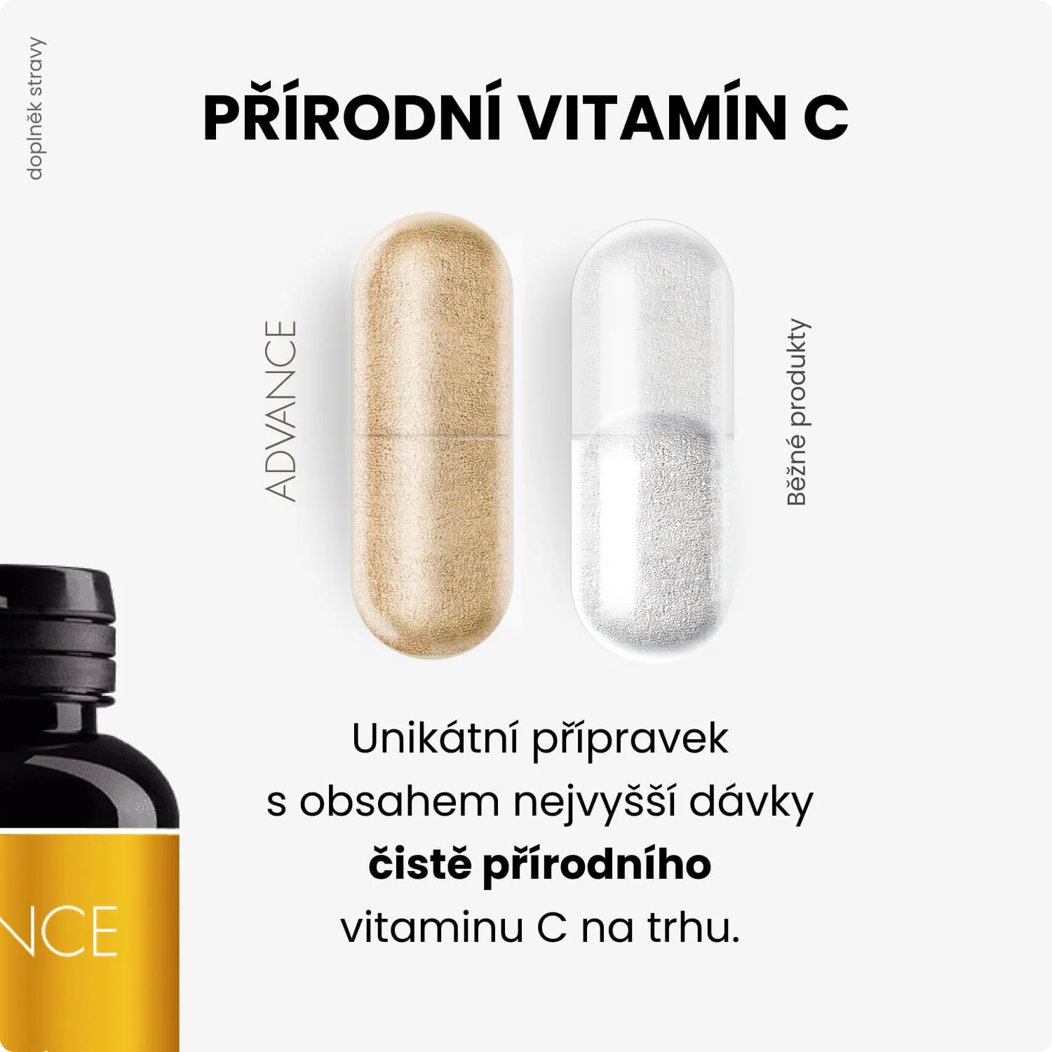 ADVANCE VitaCé 60 kapsúl - prírodný vitamín C 1×60 cps, výživový doplnok