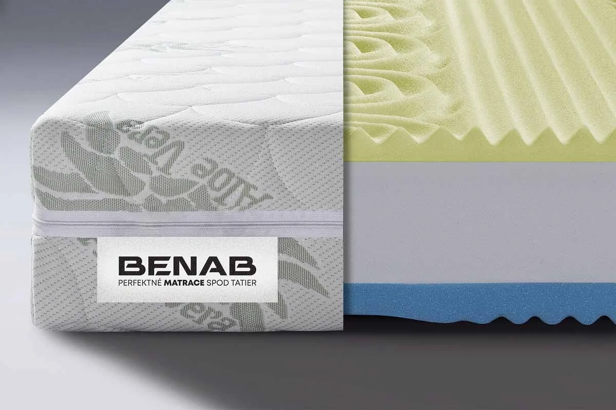 BENAB VISCO PLUS 200x120 Penový matrac 1×1 kus, penový matrac, 200x120