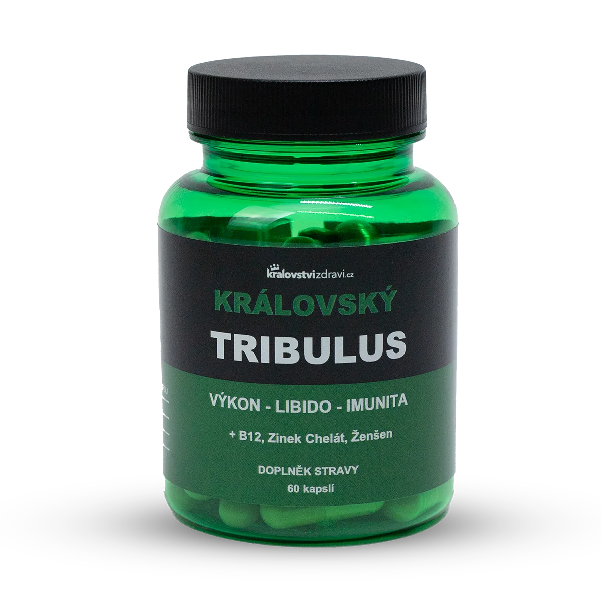 Kráľovský Tribulus 90% Kotvičník 500 mg 4v1, 60 kapsúl