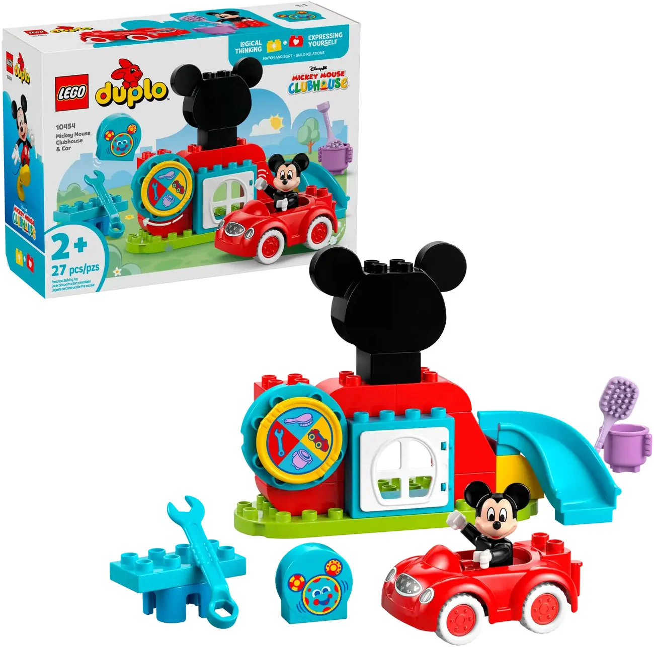 LEGO Mickey Mouseov klub a auto 10454