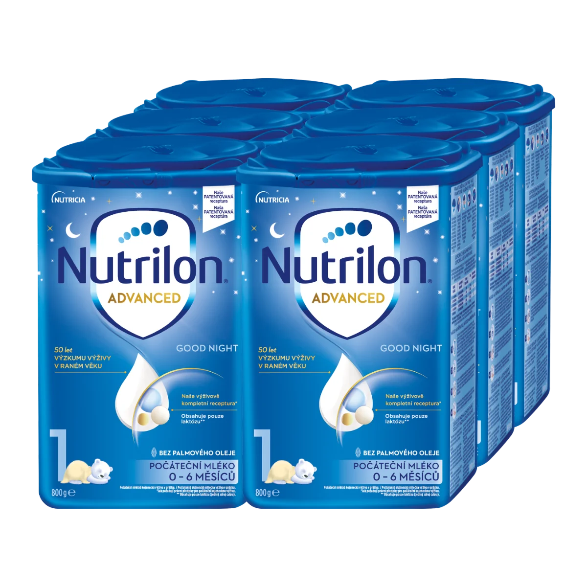 Nutrilon Advanced 1 Good Night 6×800 g, dojčenské mlieko