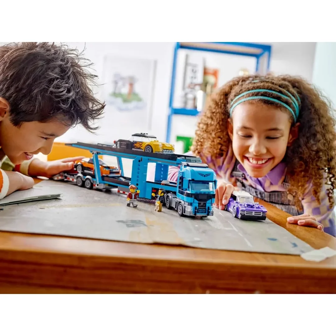 LEGO® City 60408 Kamión na prepravu áut so športiakmi
