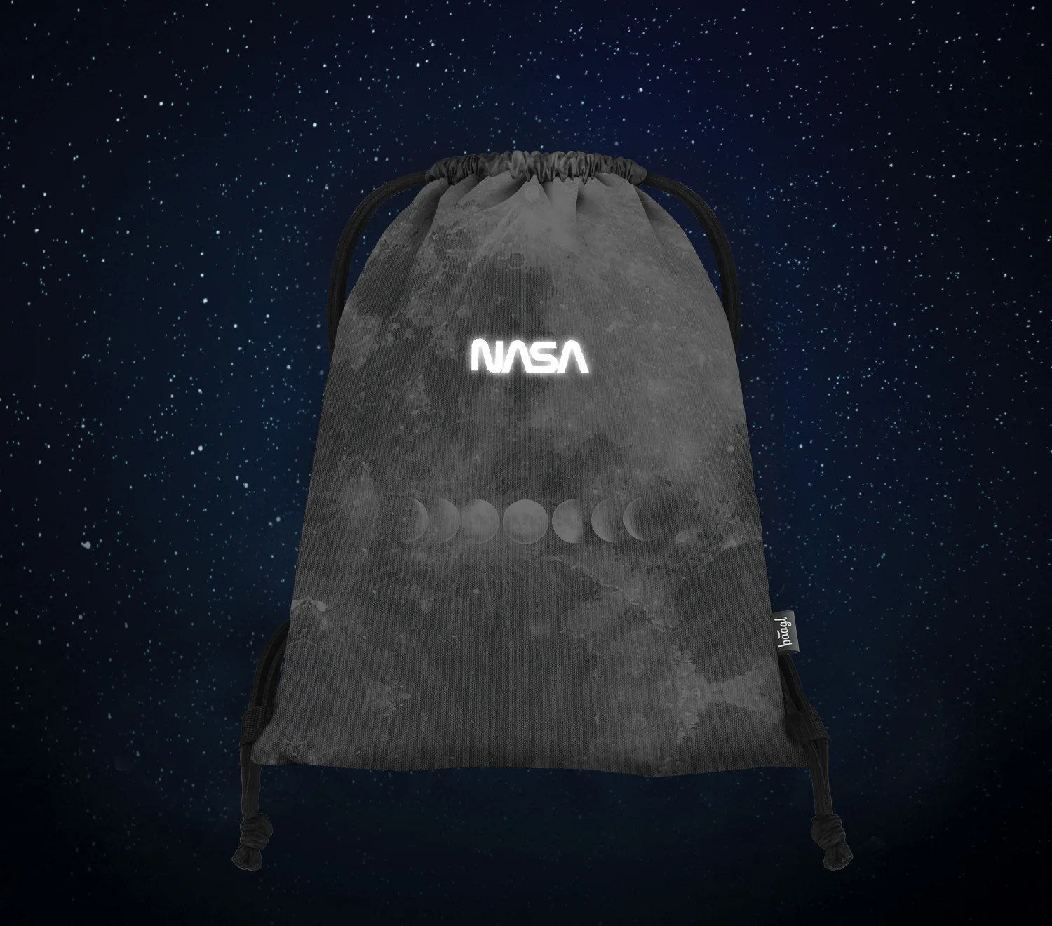 Vrecko NASA Grey sivé, textilné