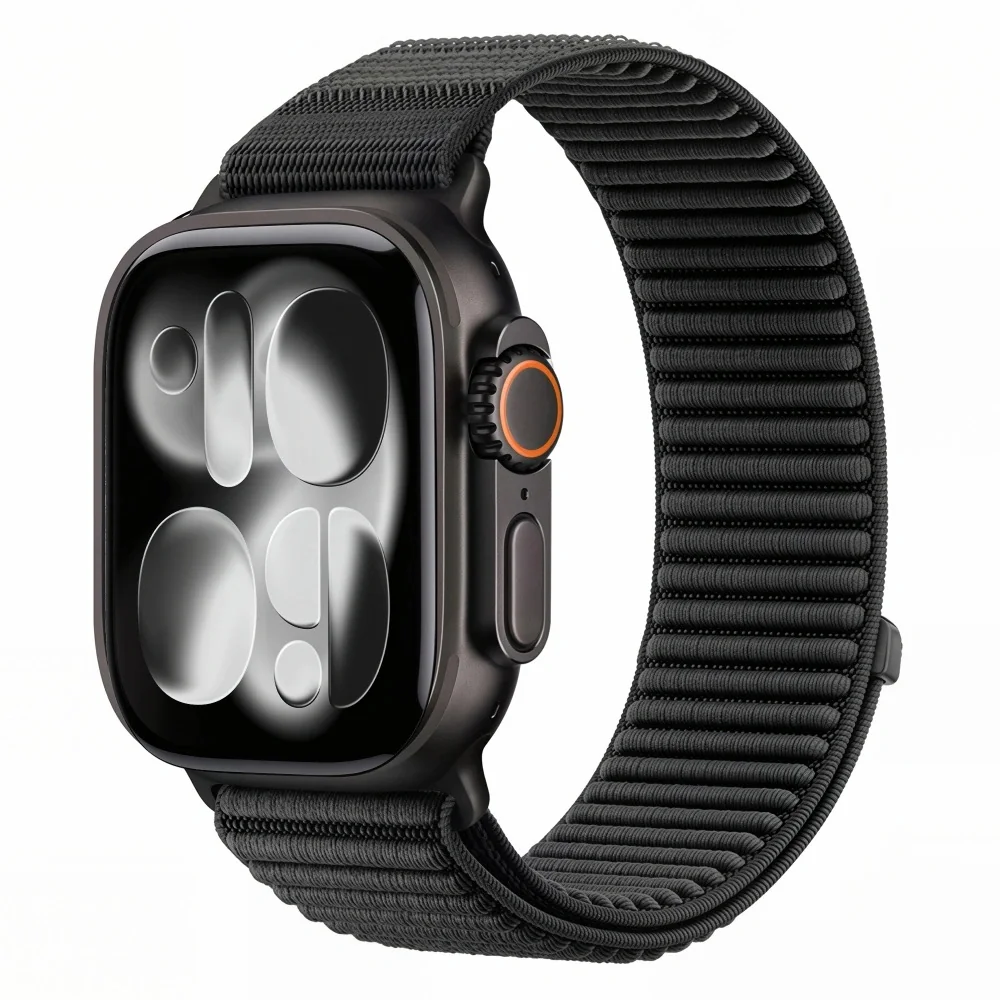 Tech-Protect Nylon Loop remienok na Apple Watch 40/41/42mm, black