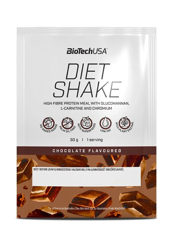 BioTechUSA DIET SHAKE čokoláda 30 g 1×30 g, srvátkový nápoj v prášku