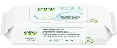 nateen Adult Hygienic Wet Wipes 1×40 ks, vlhčené obrúsky