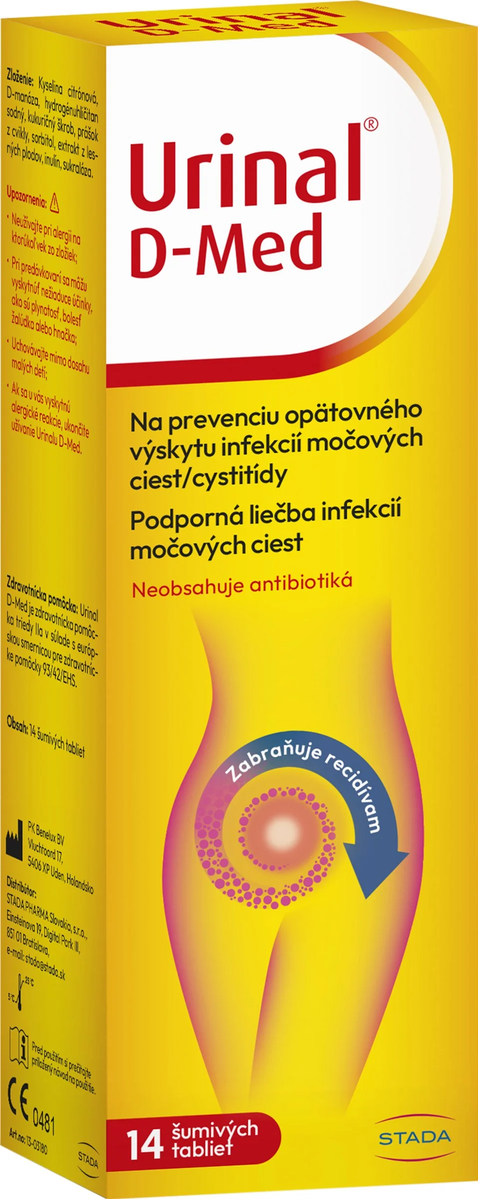 Urinal D-med 1×14 ks, zdravotnícka pomôcka