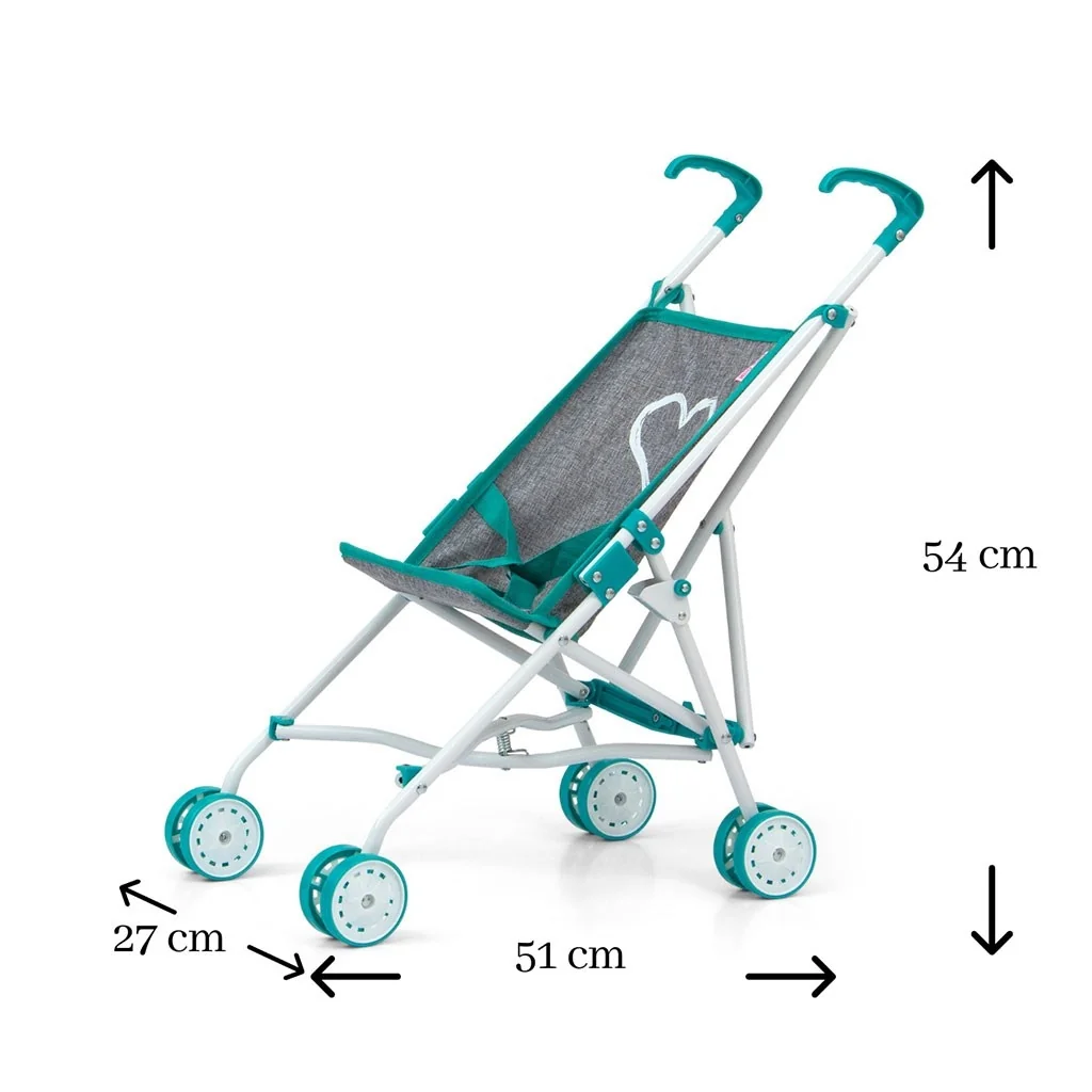 Detský golfový kočík pre bábiky Milly Mally Julia Prestige Mint ,