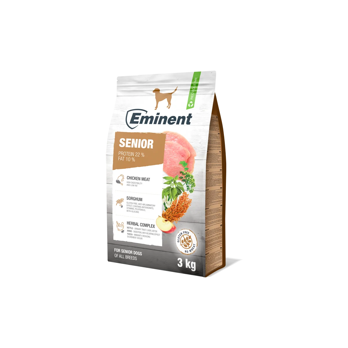 Eminent Dog Senior Ligh 1×3 kg, krmivo pre staršie psy a psy s nadváhou