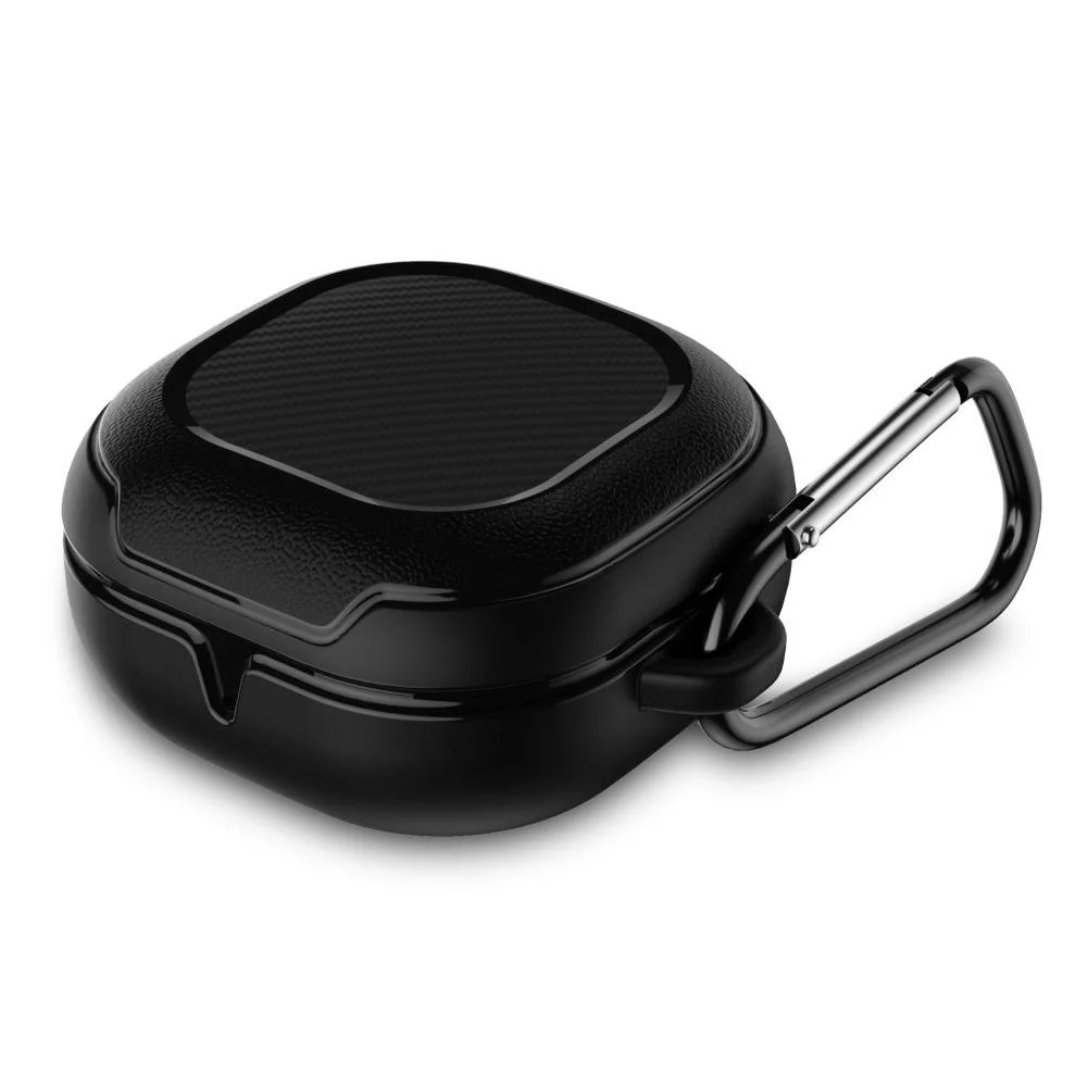 Tech-Protect Carbon puzdro na Samsung Galaxy Buds FE / 2 Pro / 2 / Live / Pro, čierne e / Pro, čierne