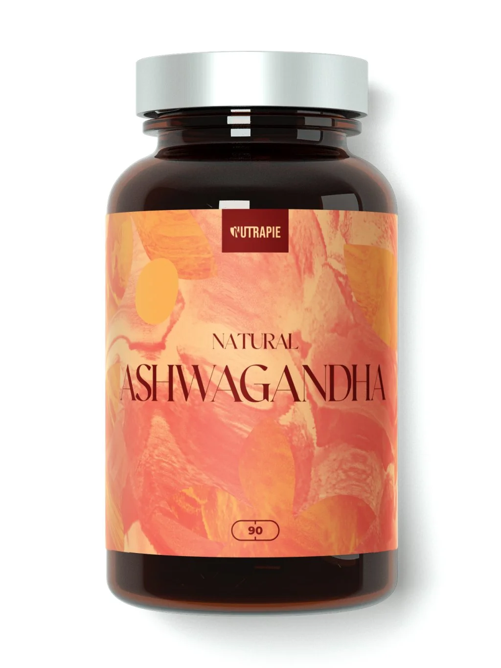 Nutrapie Natural Ashwagandha 1×90 kapsúl, výživový doplnok proti stresu