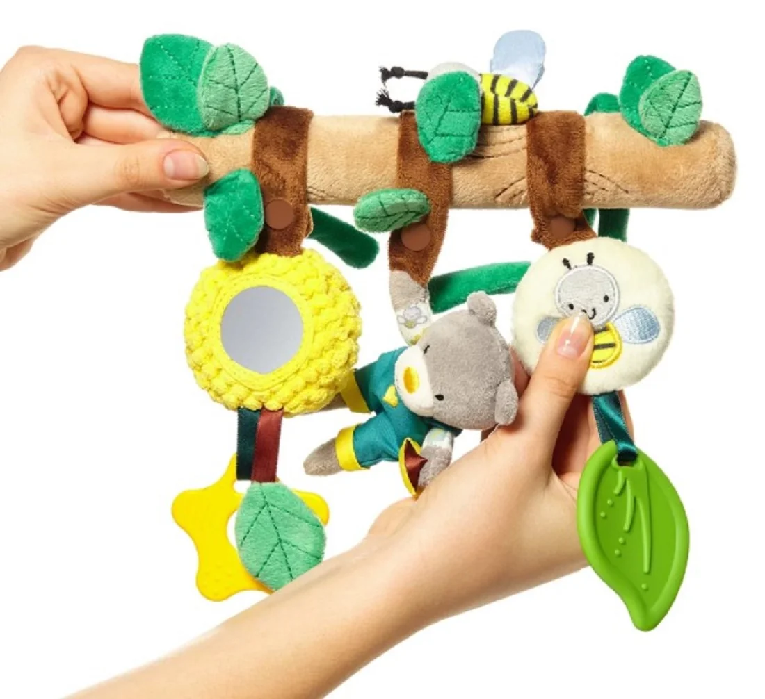 BABYONO - Hračka na zavesenie záhradník Teddy 0m+