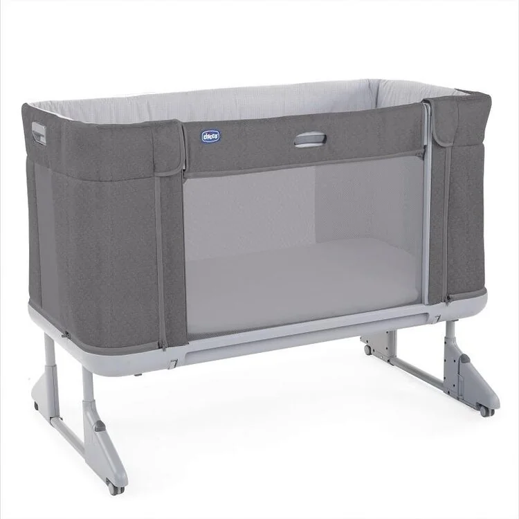 CHICCO Postieľka Next2Me Forever - Moon Grey 1×1 ks, detská postieľka
