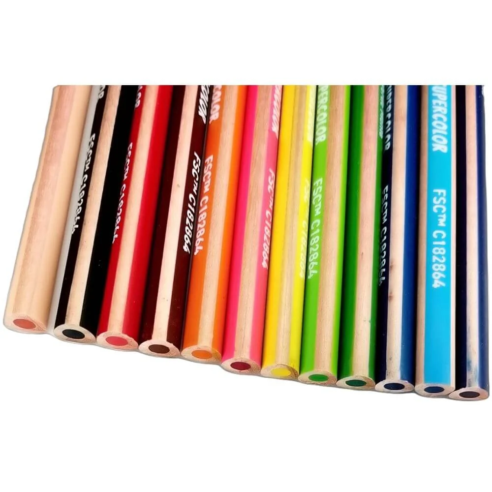 Farbičky SUPERCOLOR MAXI trojhranné, nelámavé12 ks-CARIOCA