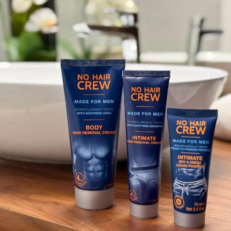 TRIOSET No Hair Crew Body + Intimate + Tekutý púder