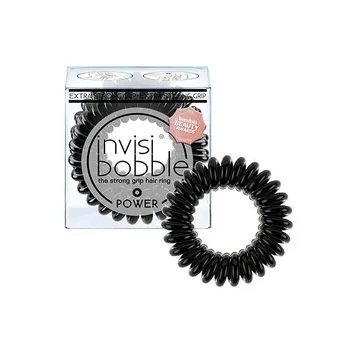 invisibobble® POWER True Black 1×3 ks, špirálová gumička do vlasov