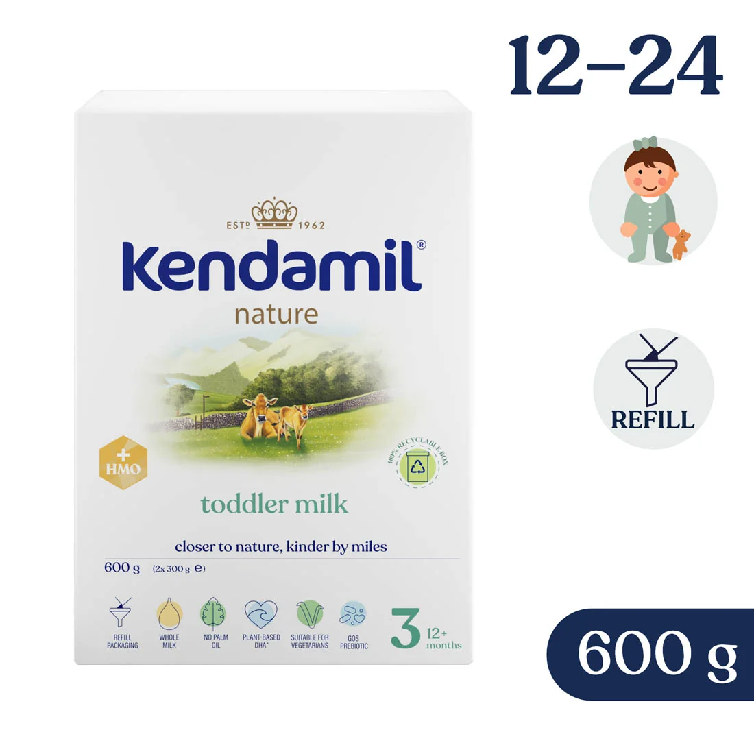 KENDAMIL NATURE 3 HMO+ 600G 600 g