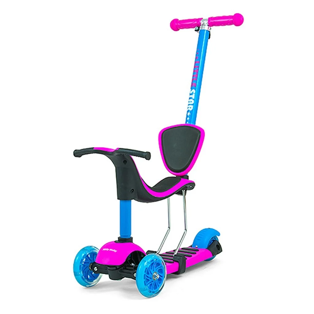 Detská kolobežka Milly Mally Little Star pink-blue , 20C41592