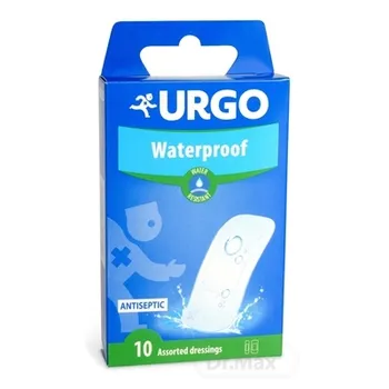 URGO Waterproof 1×10 ks, vodeodolná náplasť priehľadná, 2 veľkosti