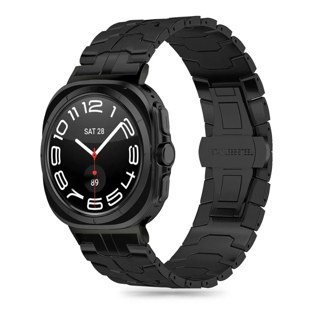 Tech-Protect Stainless Line remienok na Samsung Galaxy Watch Ultra 47m m, black