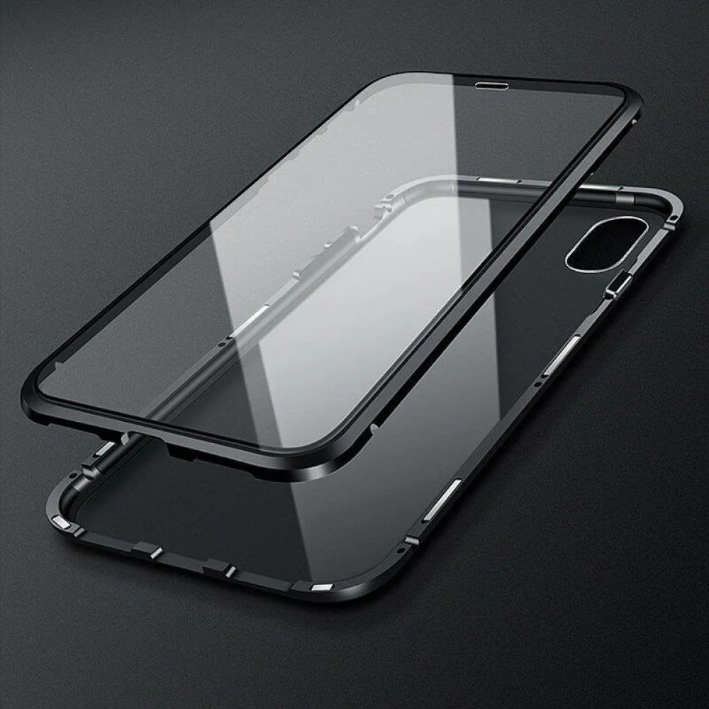Magnetické puzdro s ochranným sklom pre Samsung Galaxy
