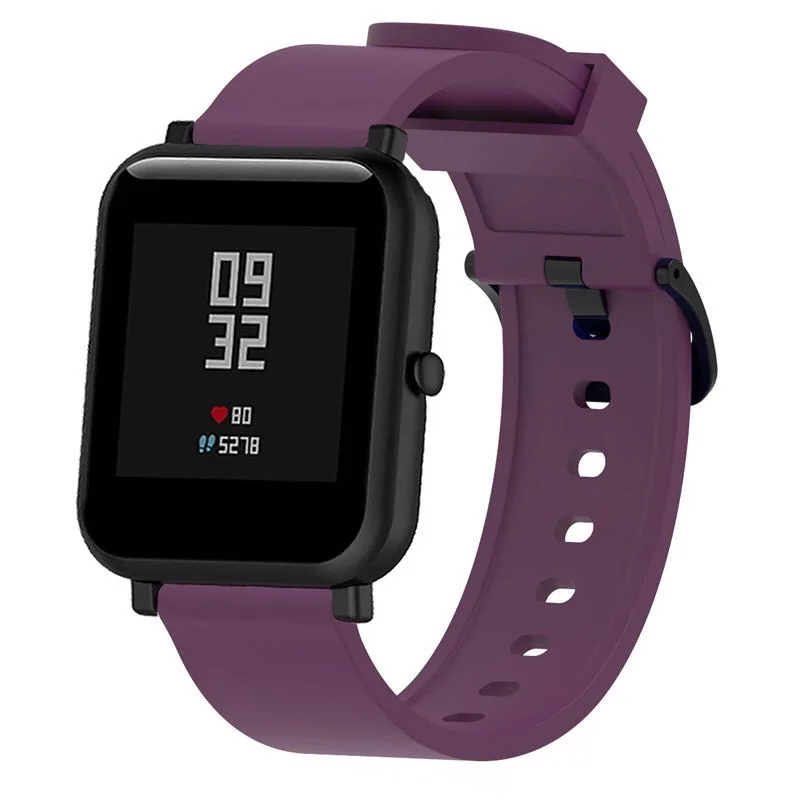 BStrap Silicone remienok na Xiaomi Amazfit GTS dark purple