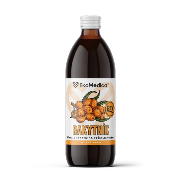 EkoMedica SK Rakytník šťava 1×500 ml, rakytníková šťava