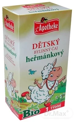 APOTHEKE BIO DETSKÝ BYLINNÝ ČAJ RUMANČEKOVÝ 20×1 g (20 g), detský čaj