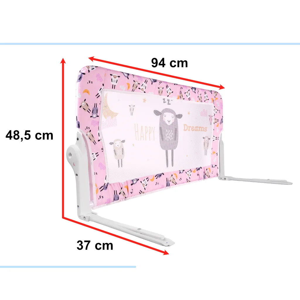 Ochranná bariéra do otvoru postele 90 cm, ovečka