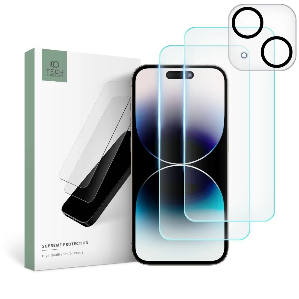 Tech-Protect Supreme Set ochranné sklo na iPhone 15 