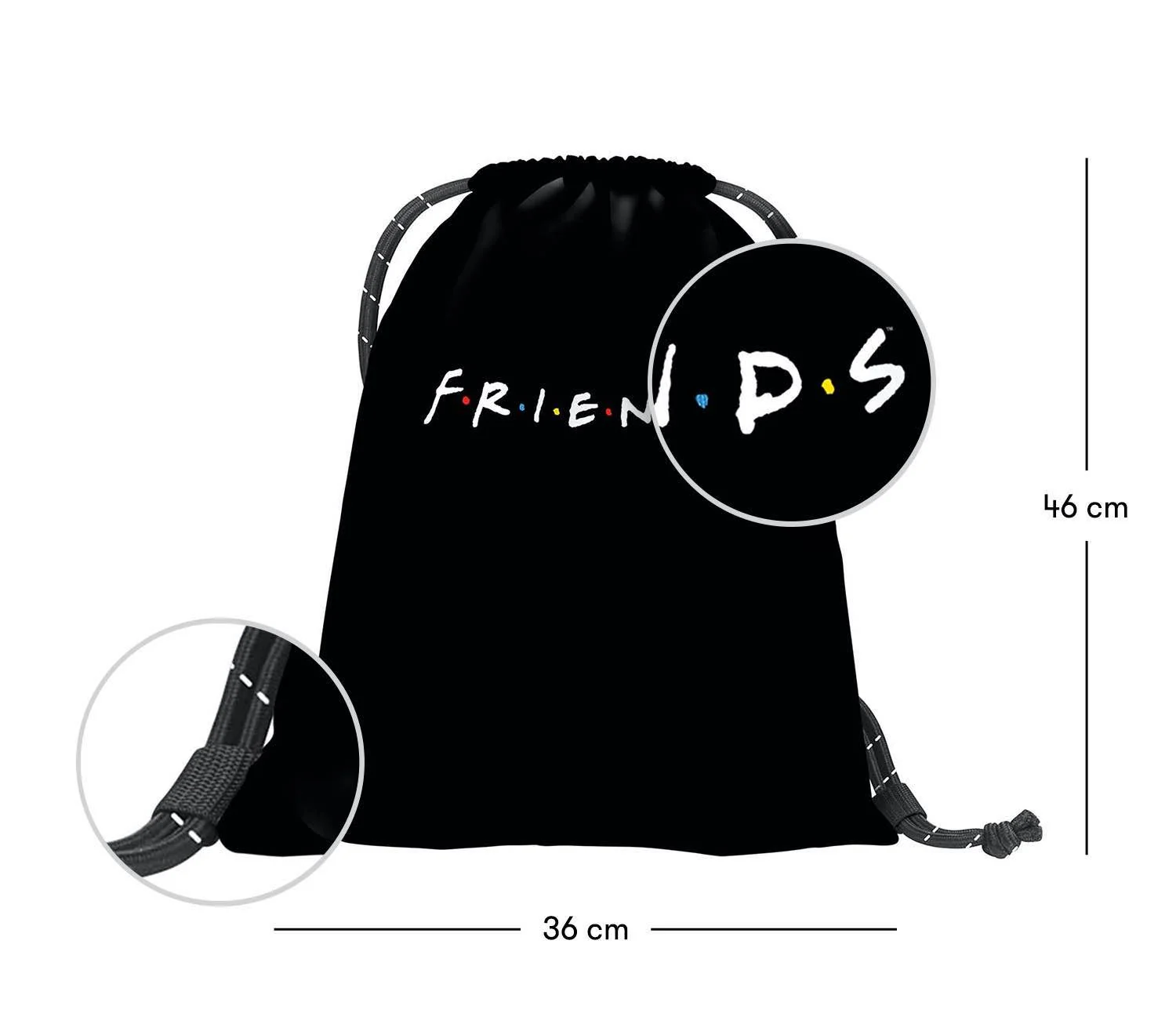 Vrecko na prezuvky Friends motív priatelia