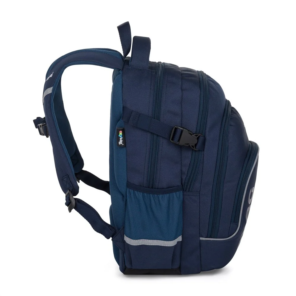 Študentský batoh OXY SCOOLER Blue Modrý, ergonomický