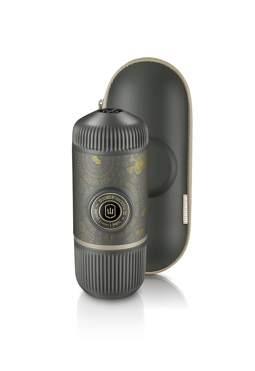 Nanopresso - Dark Souls Grey + pevný obal Kávovar