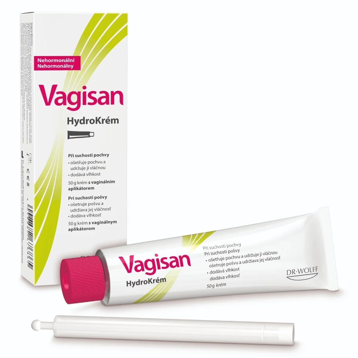 Vagisan HydroKrém 1×50 g, zvláčňujúci krém s aplikátorom