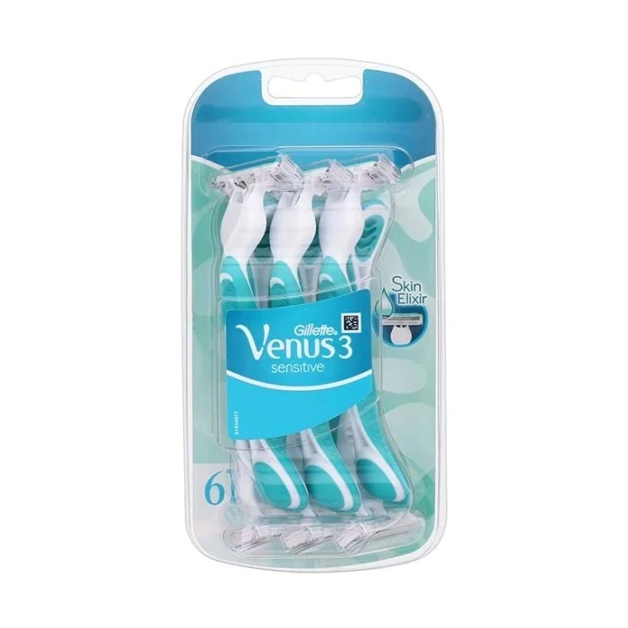 Venus 3 Sensitive Dispo 1×6 ks, jednorazové holiace strojčeky