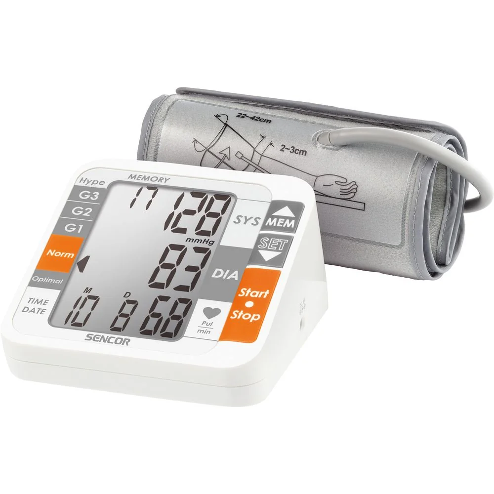 SENCOR SBP 690 DIGITALNY TLAKOMER 1×1 ks, digitálny tlakomer
