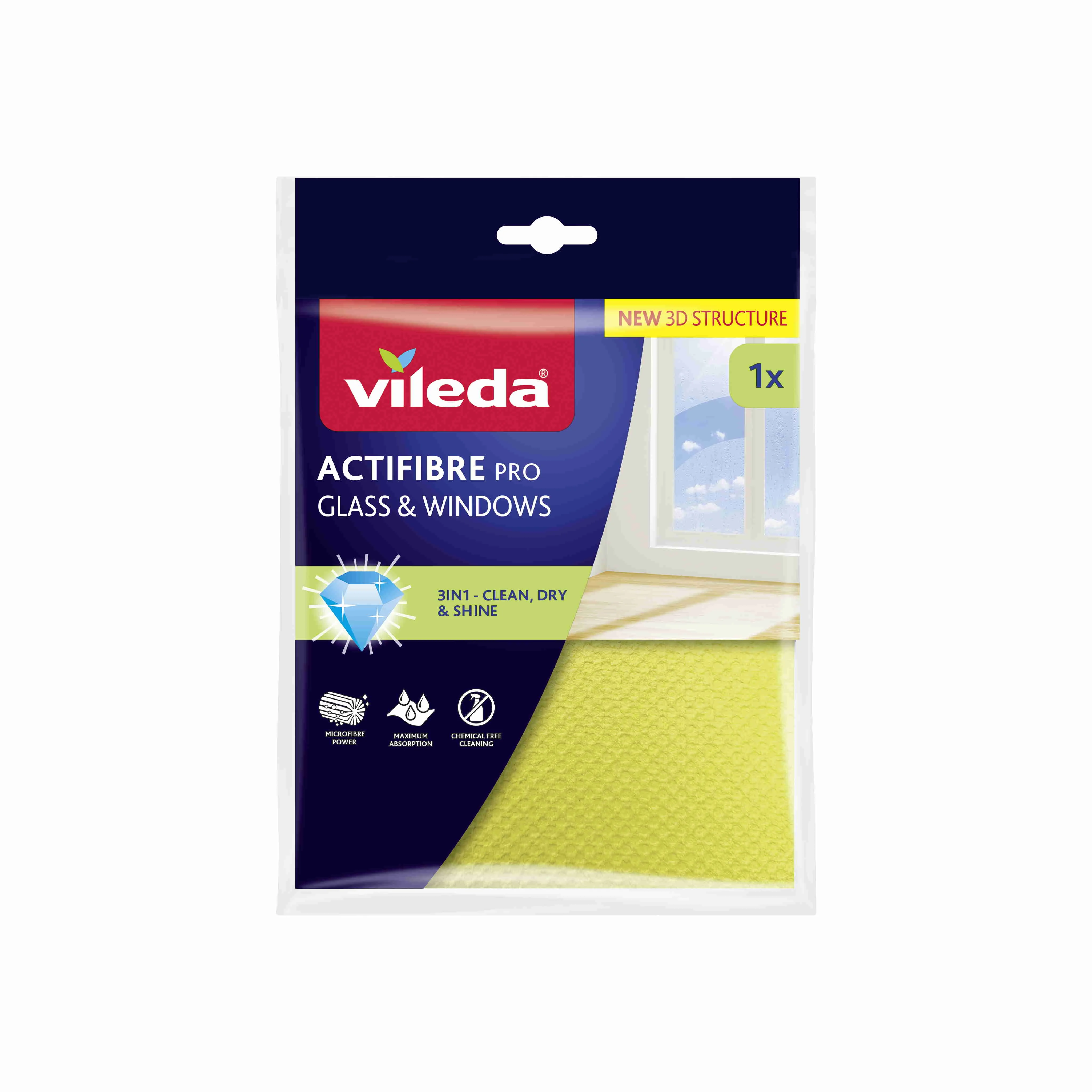 Vileda Actifibre mikrohandrička na okná 1 ks