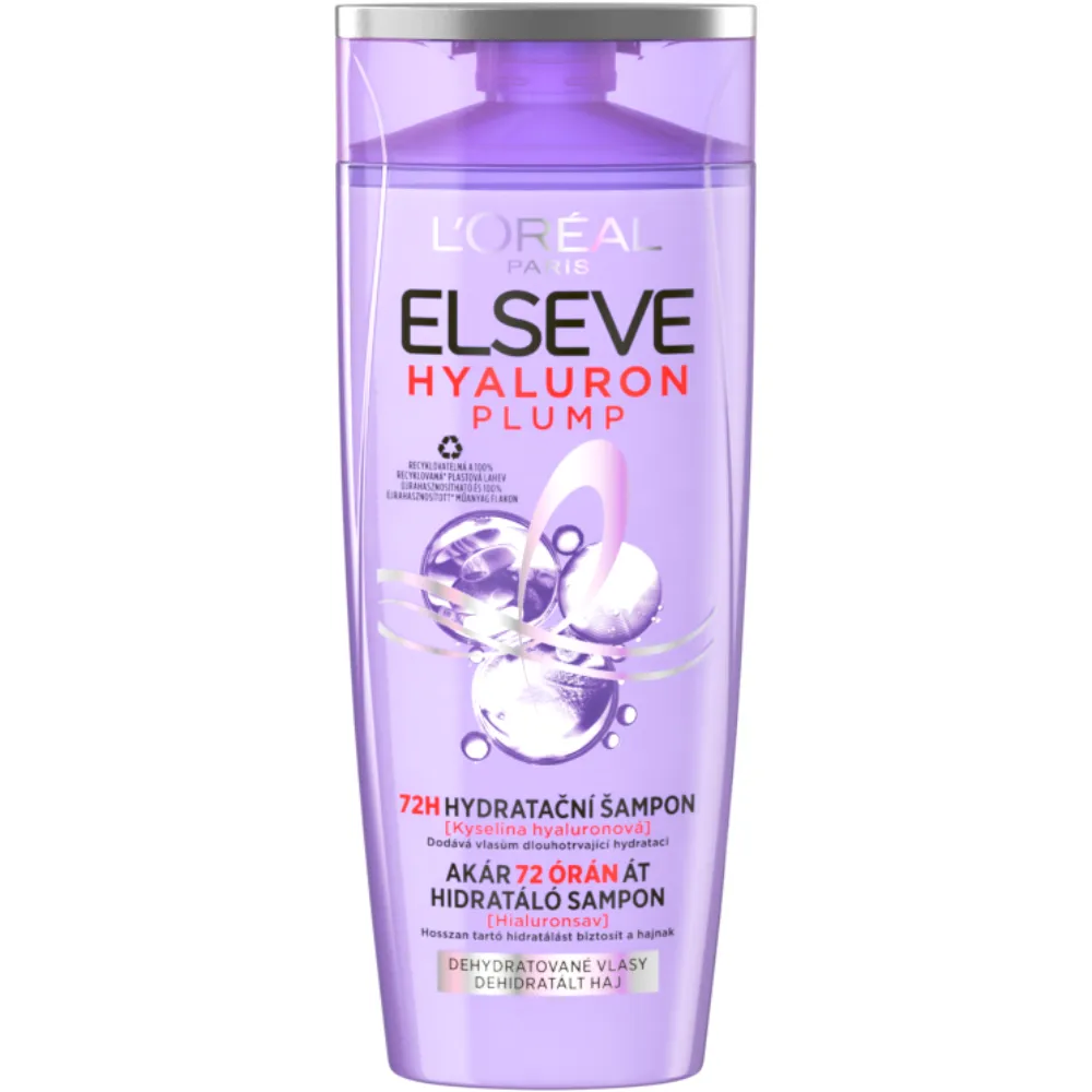 ELSEVE Hyaluron Plump 72H hydratačný šampón s kyselinou hyalurónovou