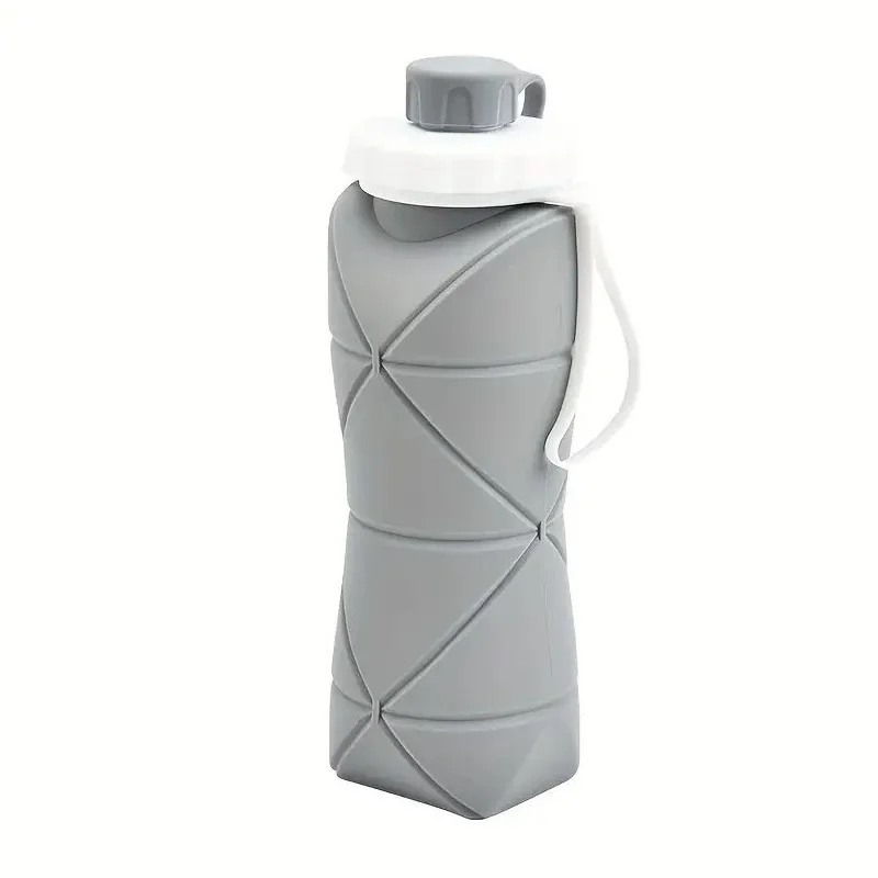 Livefy skladacia fľaša na vodu Foldy 600ml, sivá 