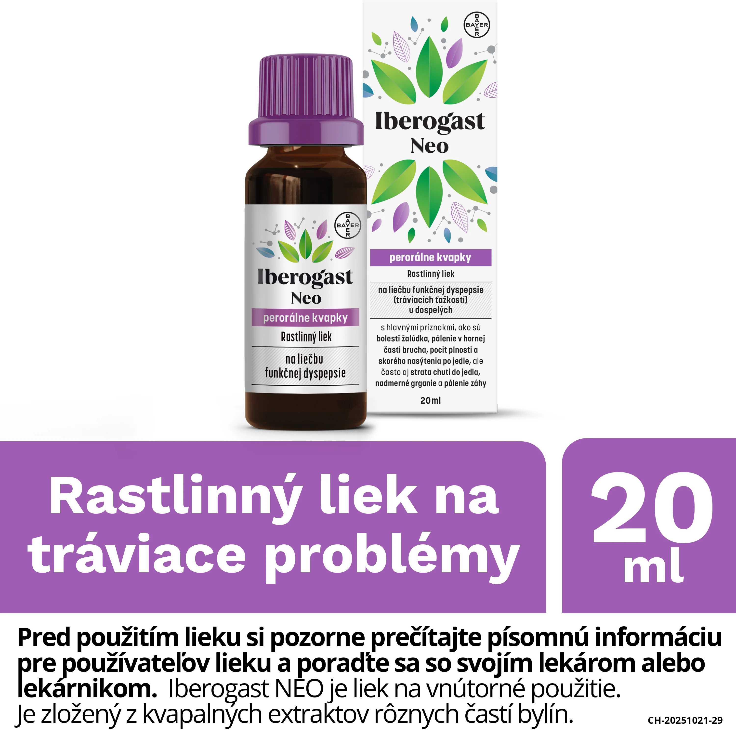 Iberogast Neo perorálne kvapky 20 ml