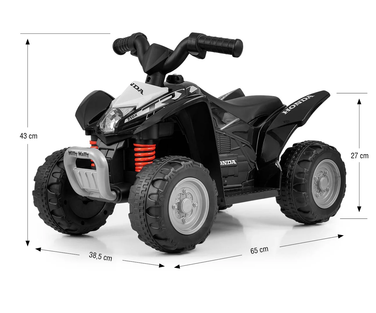 Elektrická štvorkolka Milly Mally Honda ATV černá , 20C54956