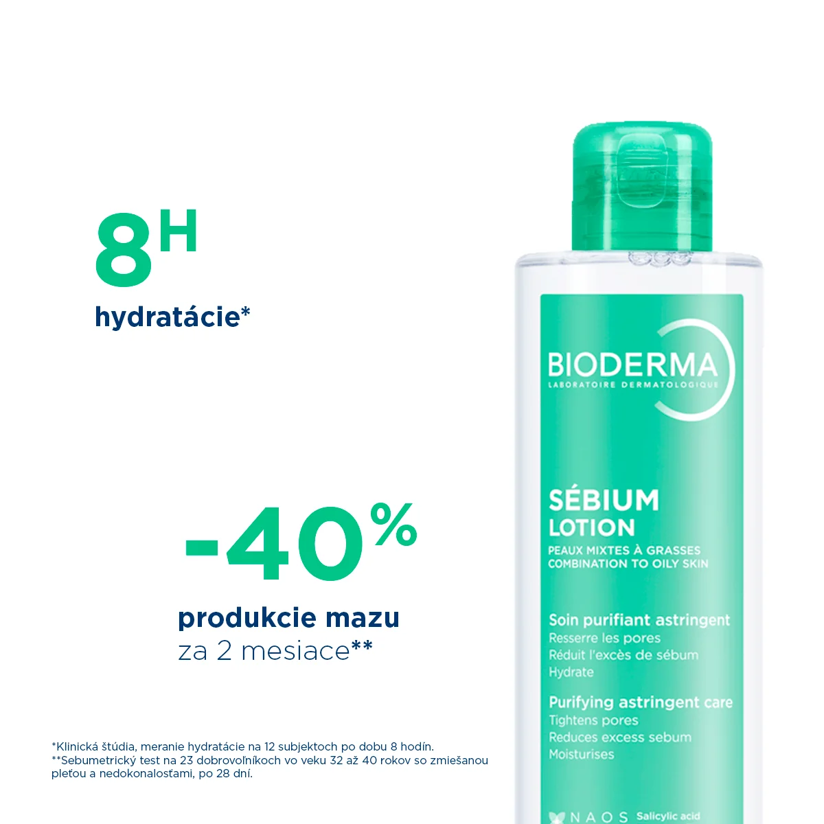BIODERMA Sébium Lotion hydratačný booster na mastnú pleť 200 ml