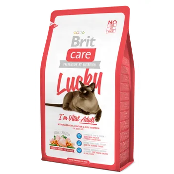 Brit Care Cat Lucky I´M Vital Adult  1×2 kg, granule pre mačky
