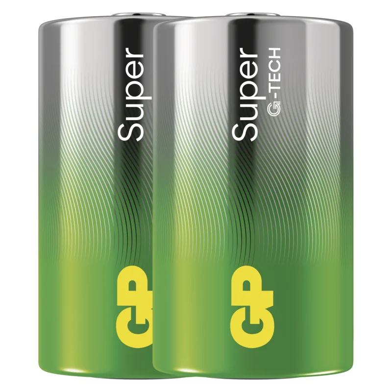 GP alkalická batéria SUPER D (LR20) 1×2 ks, alkalická batéria