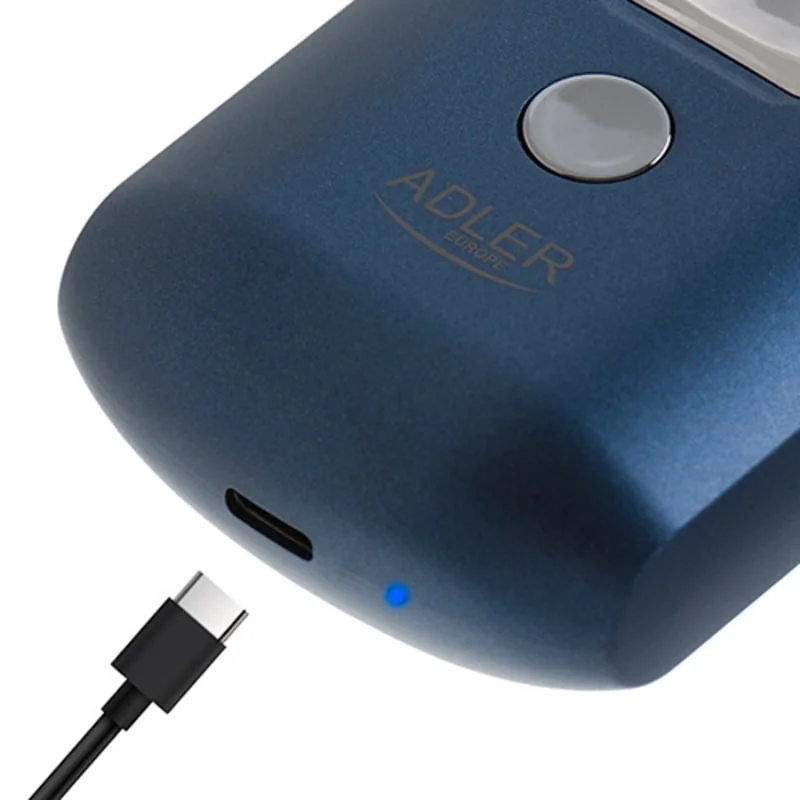ADLER 2-hlavový cestovný holiaci strojček s usb