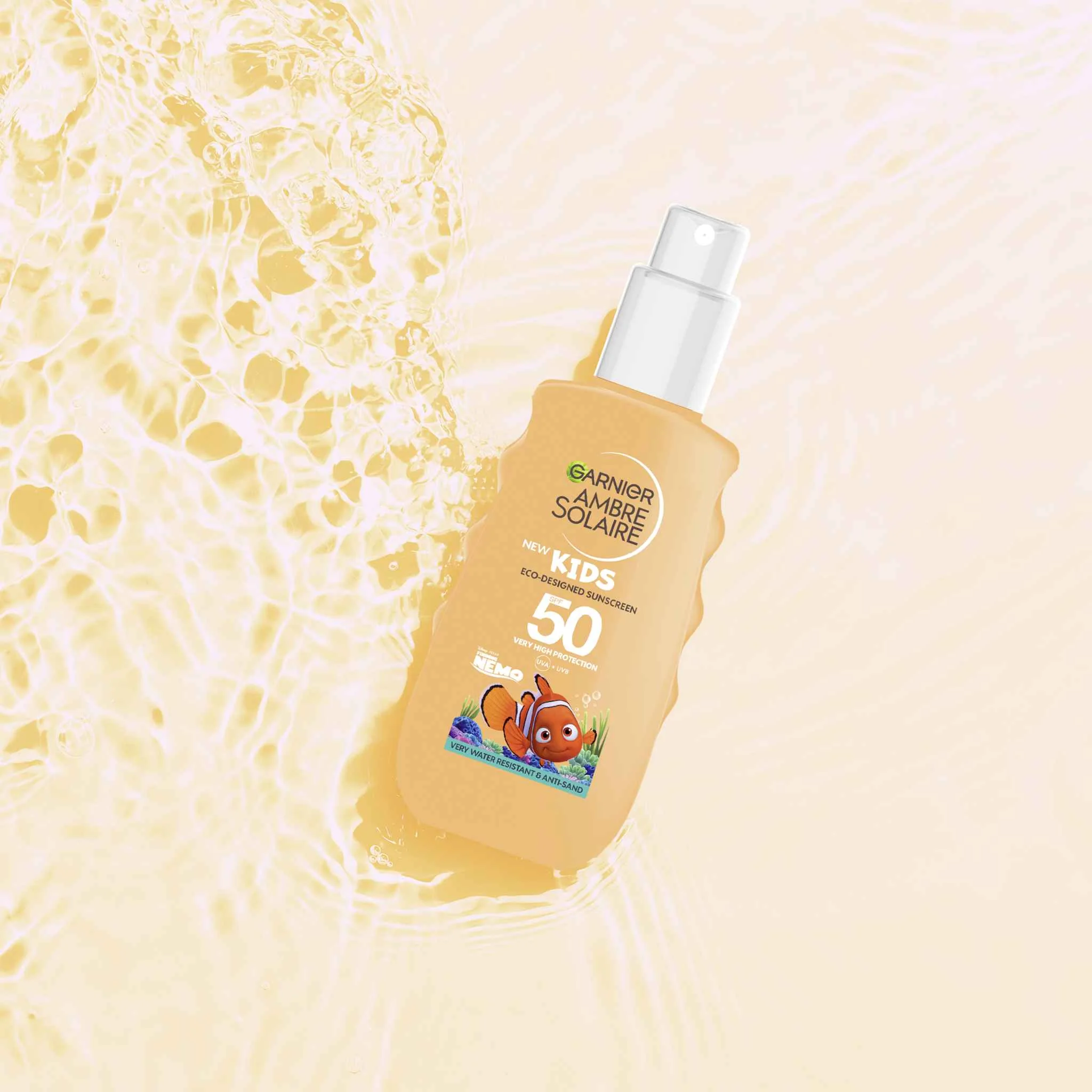 Garnier Ambre Solaire Nemo SPF50+ 1×150 ml, detský ochranný sprej