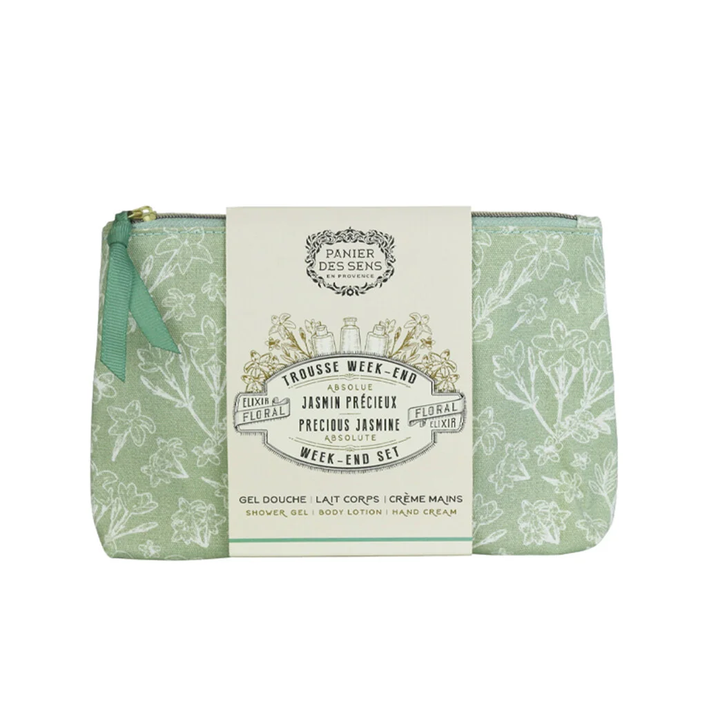 Panier des Sens Precious Jasmine SG 70 ml + BL 70 ml + krém na ruce 30 ml + kosmetická taška W